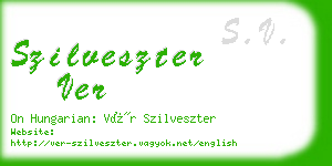 szilveszter ver business card